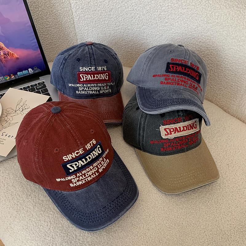 Color Unisex Trendy Block Duckbill Hat With Spacious Brim For Smaller Face Look