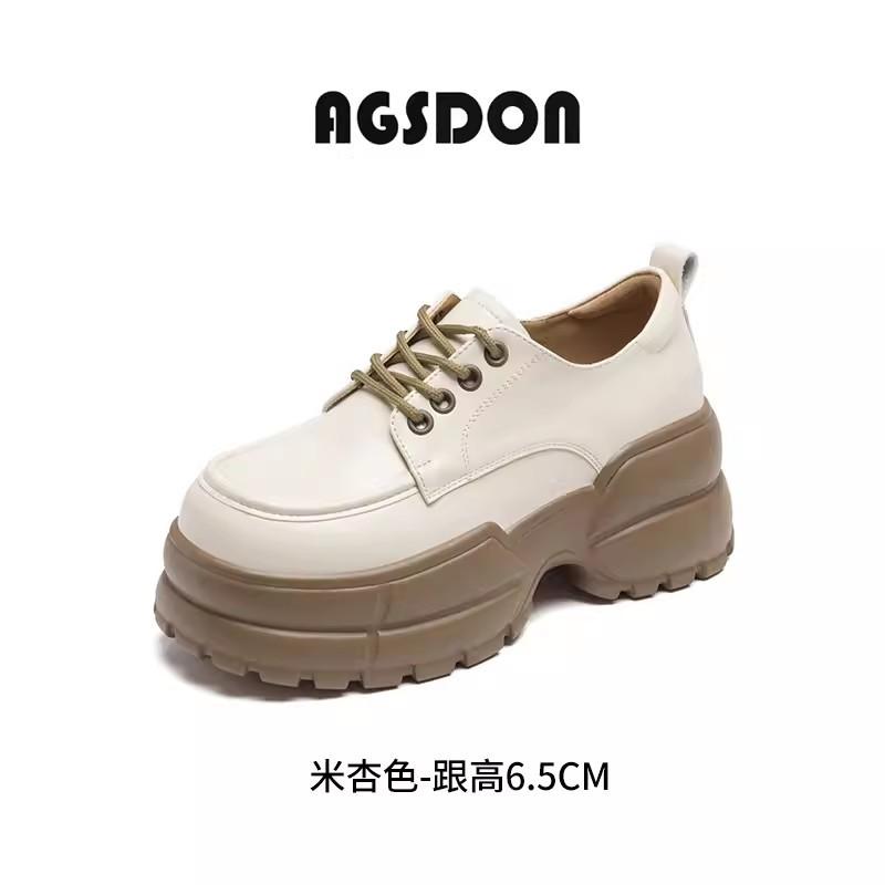 

Маленькие кожаные туфли на толстой подошве для женщин, весна-лето, маленькие люди, увеличивающие рост, мокасины в британском стиле, универсальные туфли-лодочки 38