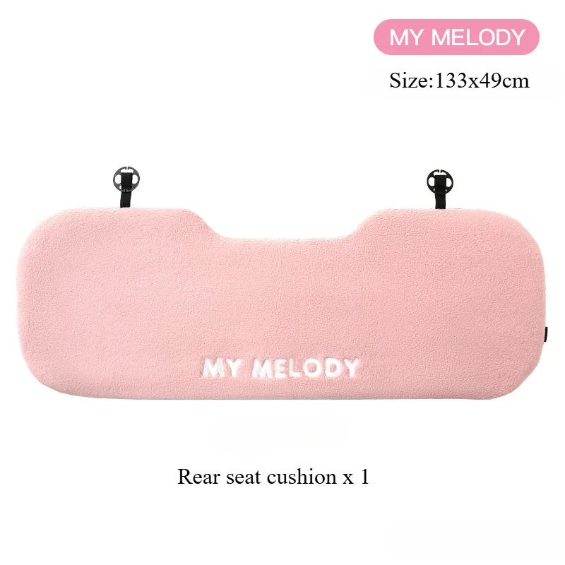 Cartoon Sanrio Car Seat Cushions for All Seasons Kawaii My Melody Winter Rear Seat Cover Car Cushions Cute Car Accessories
