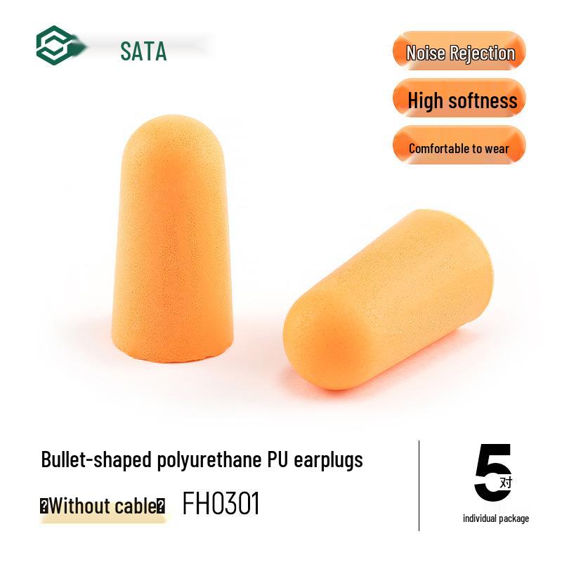 SATA Industrial Anti-Snoring Soundproof Earplugs for Sleep and Noise Reduction