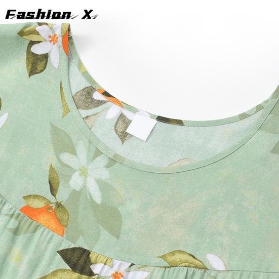 Fashion Pajamas Two Piece Set Set T-shirt Pants Set Women's Summer Pajamas for Mom