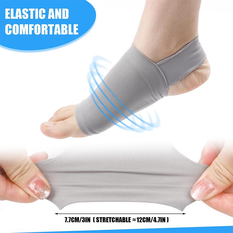 1pair Flat Foot Arch Support Orthotic Insoles Gel Pads - Compression Foot Stands for Men and Women, Relieving Pain in Flat Feet