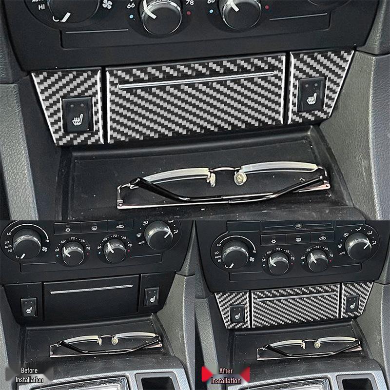 Chrysler 300C 05-07 Carbon Fiber Center Console Trim Sticker