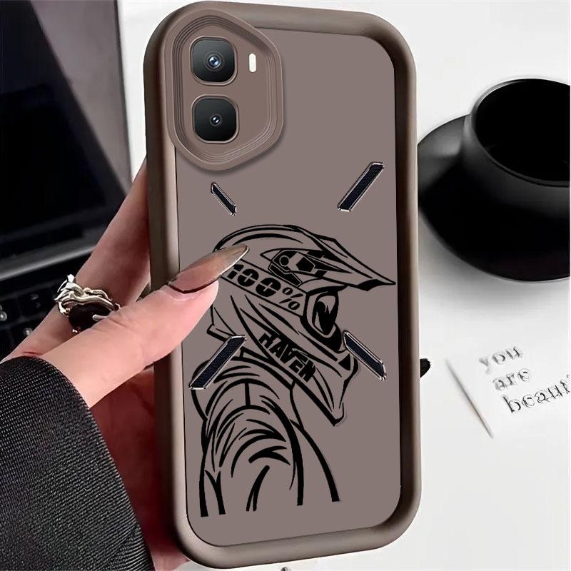 Flexible Silicone Case For Infinix GT 50 Pro GT 30 Protective Cover Shockrpoof Driver Print Pattern Funda