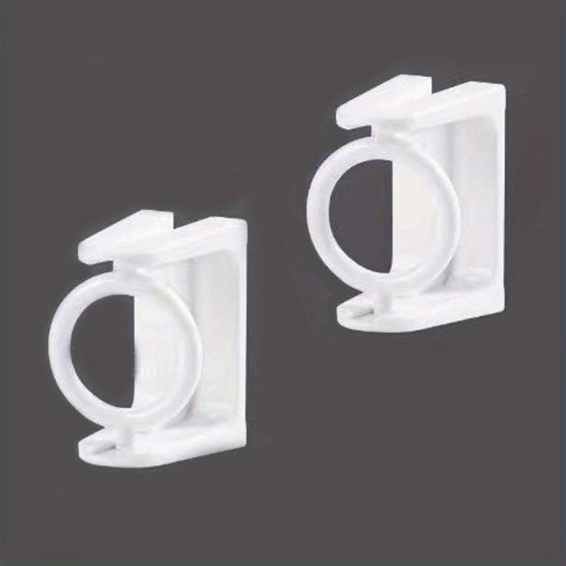 

2 шт. держатель для карниза без пробивки крючки зажим самоклеящийся кронштейн для вешалки для одежды вращающееся на 360 градусов треугольное кольцо регулируемые крючки белый