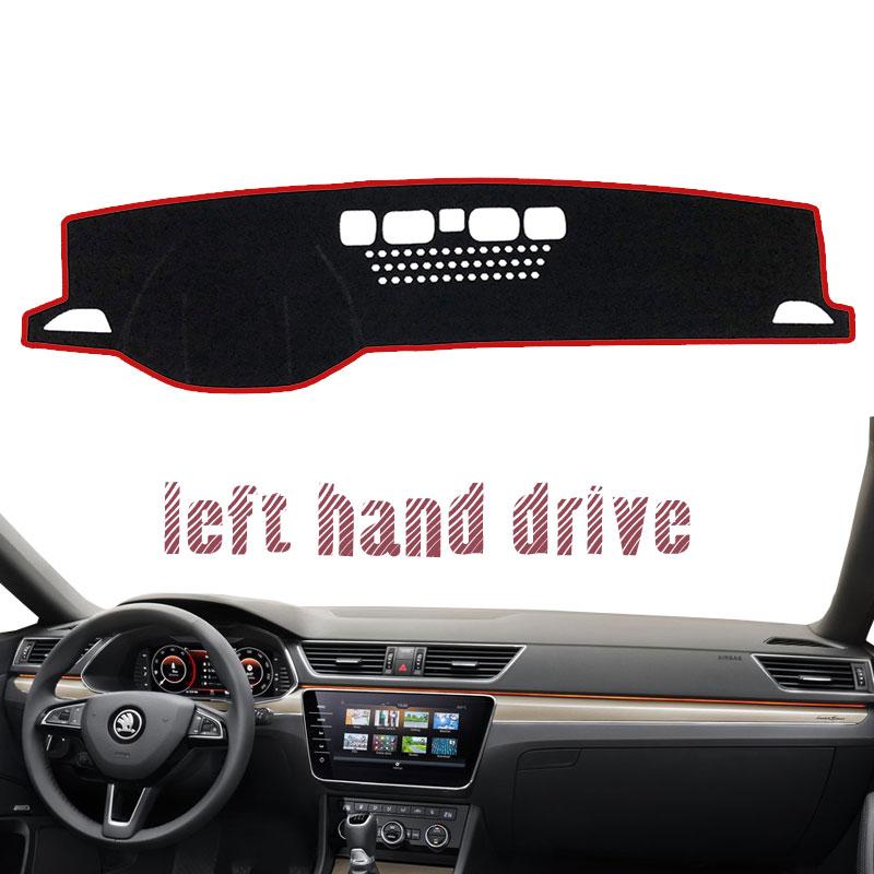 Armaturenbrettabdeckung Dash Mat Schutz vor Licht Teppich für Skoda Superb 3 B8 3V 2016 2017 2018 MK3 Autozubehör