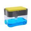 Dispensador automático de sabão para detergente líquido, dispensador de sabão para louças, dispensador de esponja de cozinha, bomba de sabão manual 380ml