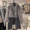 Autumn and Winter Fur Jacket Fluffy Women's Clothing Trendy Fashion Short Fox Fur Women's Environmentally Friendly Plush Luxury