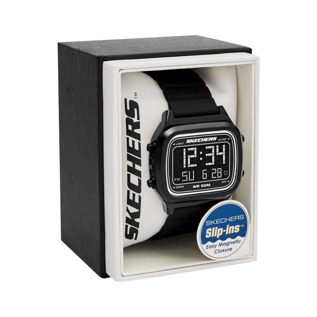 Skechers FISKE SR5258 Schwarze Herrenuhr,