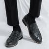 Retro Casual Business Shoes Man Original Slip-on Men's Dress Shoes Fashion Design Leather Loafers For Men mocassins masculino