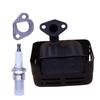 Muffler Assembly Kit with Exhaust Gasket and Spark Part for For HONDA For GX160 For GX200 Pump Engine Applications
