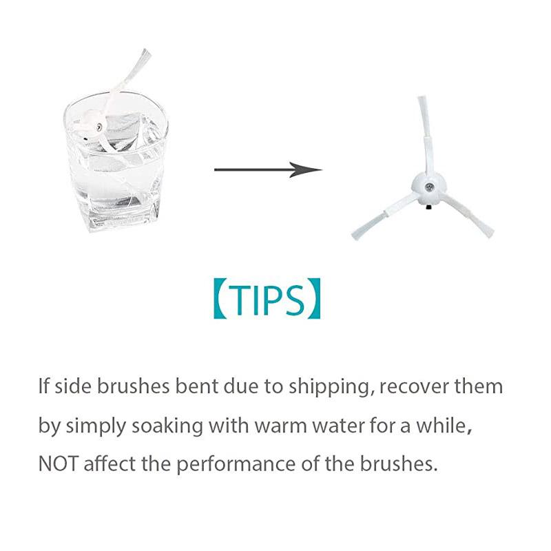 Fit For Rockrobo Vacuum V1/ Roborock S5 Max E3 S4 S5 S50 S6 Xiaomi 1S/ SDJQR01RR, SDJQR02RR Accessories Main Side Brush Filter