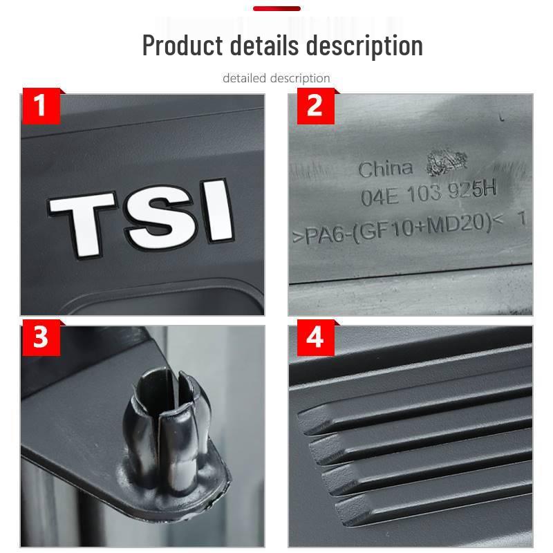 Compatible Engine Upper Cover for Volkswagen New Sagitar, Golf 7, T-Roc, Yue, Bora, Lamando 1.4T