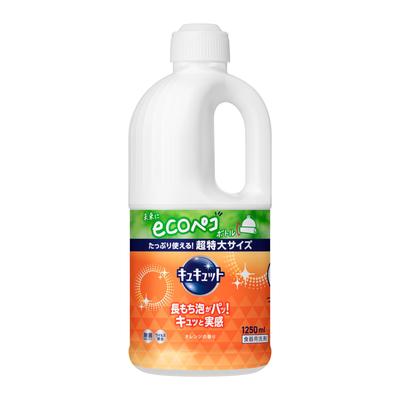 Detergente para lavar louça CuCute I can feel Recarga com aroma de laranja 1250ml Espuma duradoura! isto!