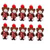10Pcs With scarf Christmas Bear Plush Toy Cartoon Animal Bear Plush Dolls  Holiday Gift