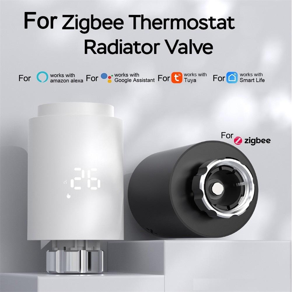 For Tuya For Zigbee Smart Thermostat Radiator Valve with Weekly Programmable Scheduling for Energy Saving Heating