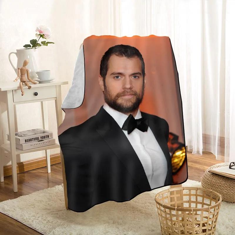 HEARMNY Henry Cavill Blanket Super Soft Warm Microfiber Fabric Blanket For Couch Throw Travel Adult Blanket 1009