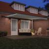 Retractable Awning Green and White 450 X 350 Cm