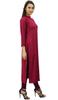 Bimba Women Full Sleeve Straight Kurta Ethnic Rayon Kurti Plain Long Tunic