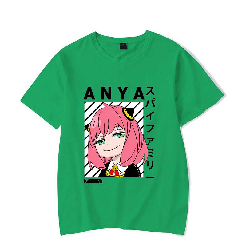 New Hot Anime Anya Forger T-shirts Fashion Women Summer Tee Shirt Unisex Casual Short Sleeve Round Neck Tops T-shirts