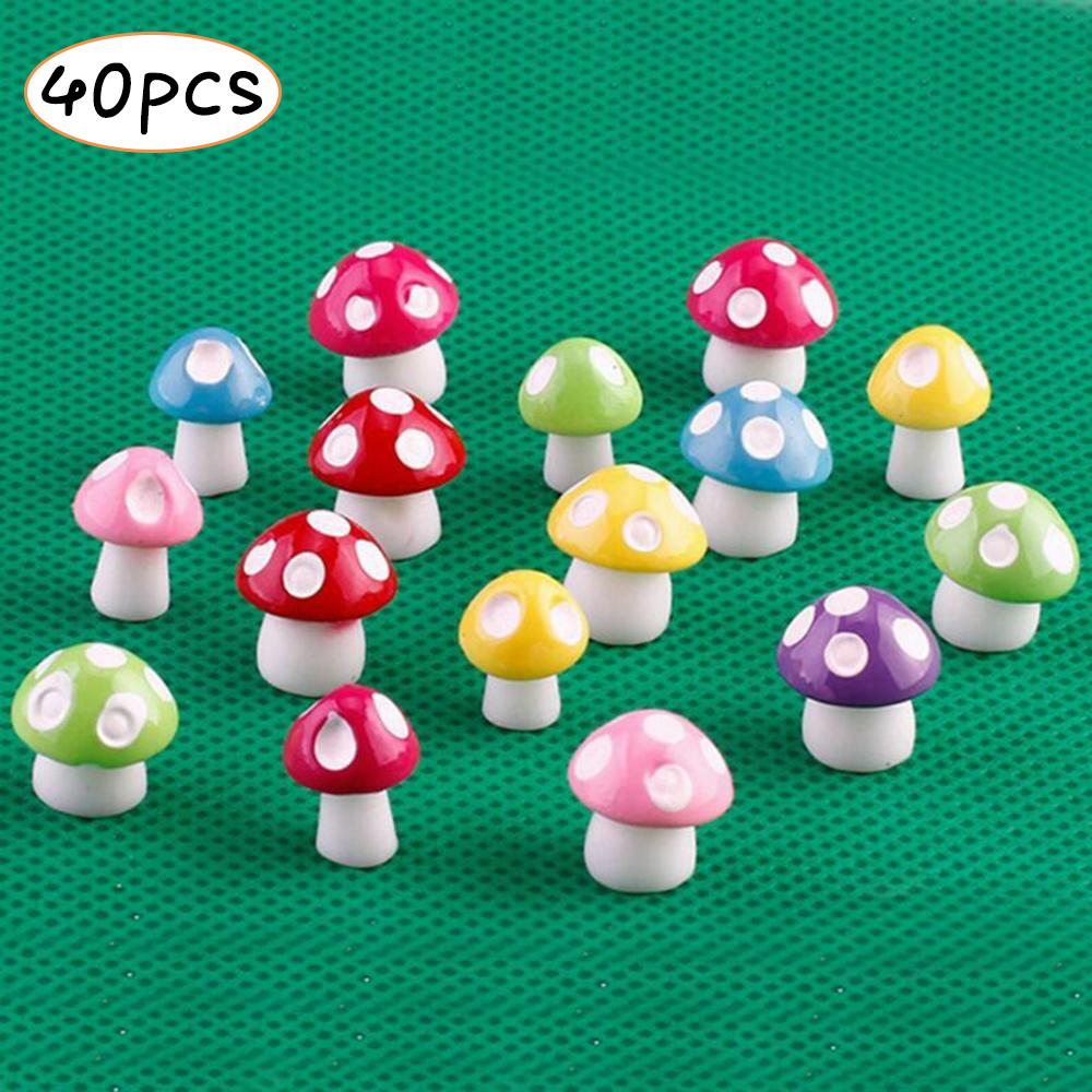 

40 * Мини-гриб миниатюрный сказочный мох террариум изделия из смолы украшения сада