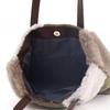 Nananoel pappy Eco-Fur Patchwork Tote BagA4 Size, Size 2553311016, Large Gray (391)