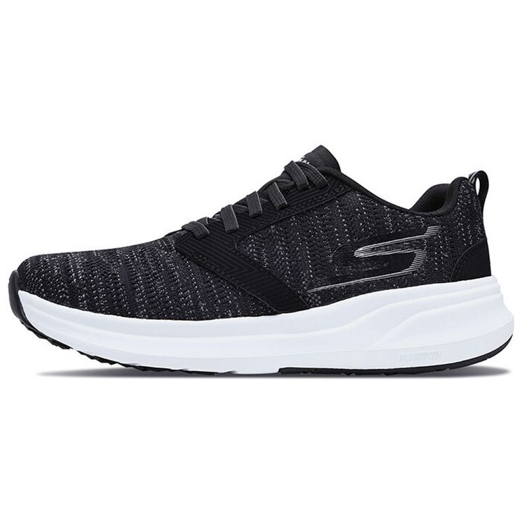 Skechers Go Run Ride Низкие Беговые Кроссовки Женская Сникерс Черно-Белый 15200-BKW 36