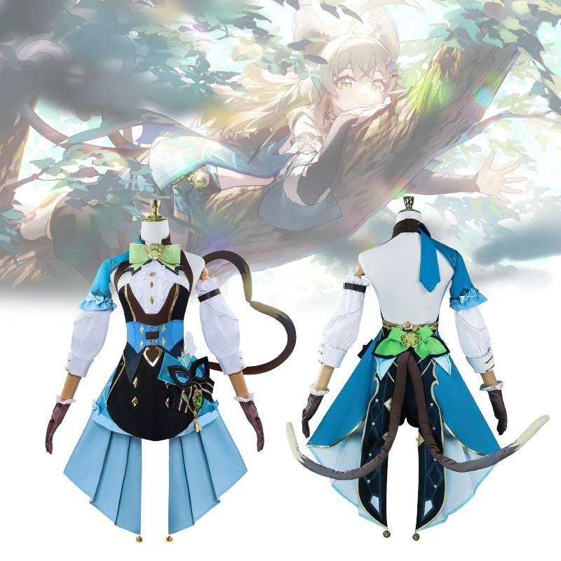 Kirara Genshin Impact Cosplay Set Women Cartoon Halloween Party Gifts Dress