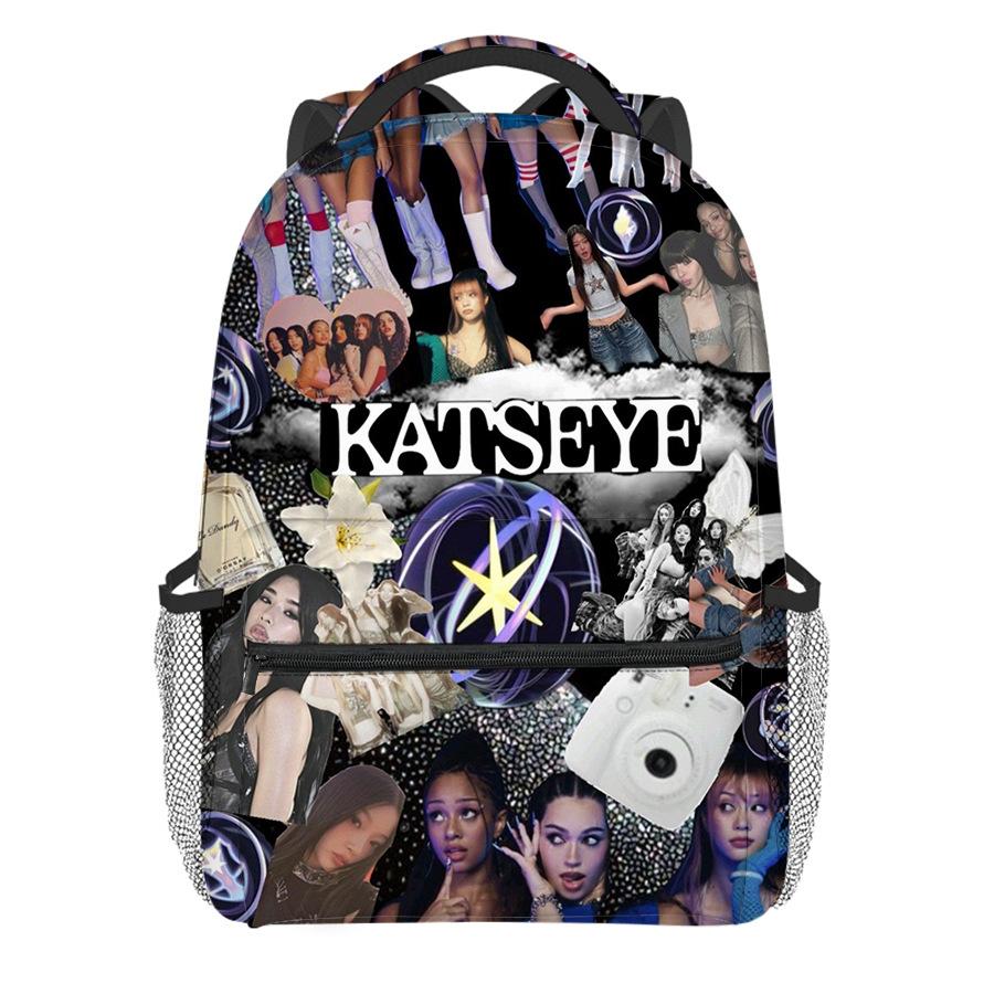 Luxury Popular Novelty Kpop Katseye student Bookbag Notebook Backpacks 3D Print Oxford Waterproof Boys/Girls Travel Backpacks
