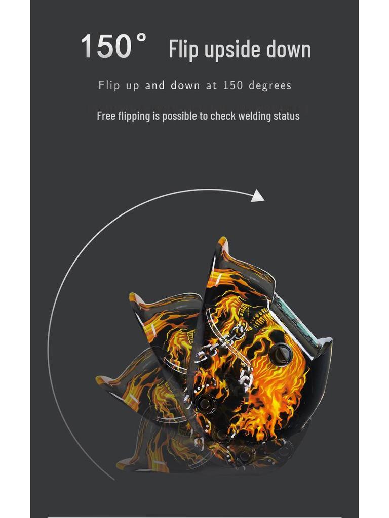 Selbstabdunkelnder Solar-Schweißhelm mit verstellbarer Kopfhalterung für Argon-Lichtbogenschweißen