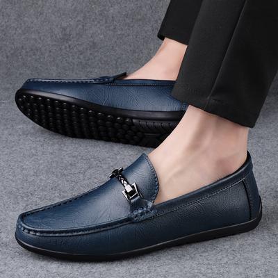 Fashion Mens Loafers Genuine Leather Male Comfortable Driving Shoe 2024 New Arrival Men Casual Footwear High Quality Mens Slip On Shoes