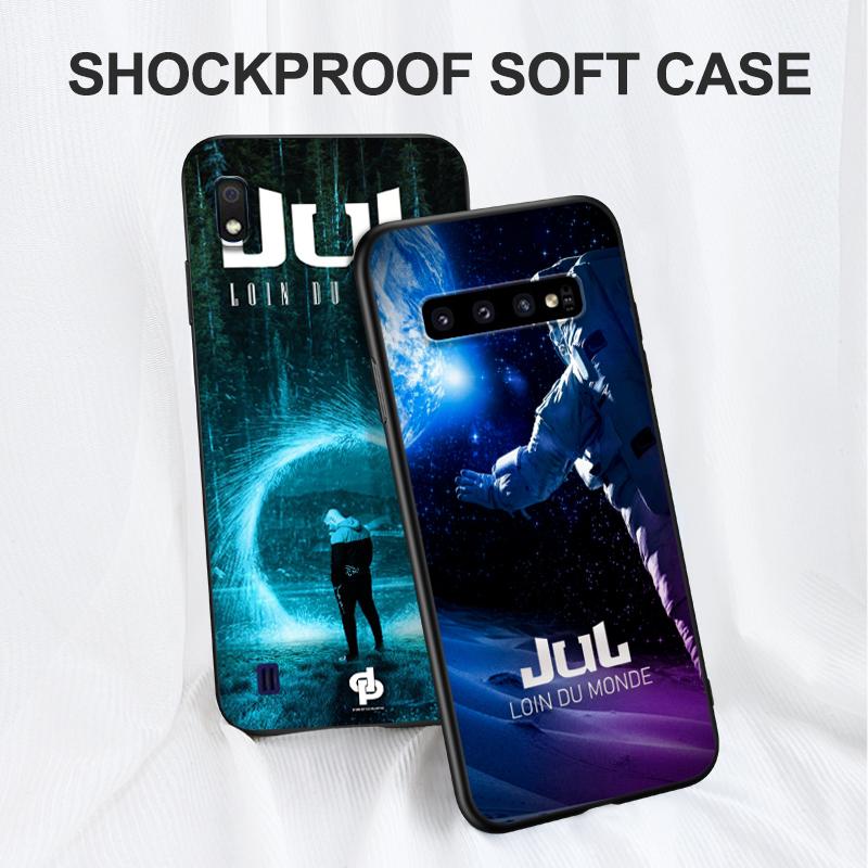 Black tpu Case For Samsung galaxy S6 s7 s8 s9 plus back cover JUL