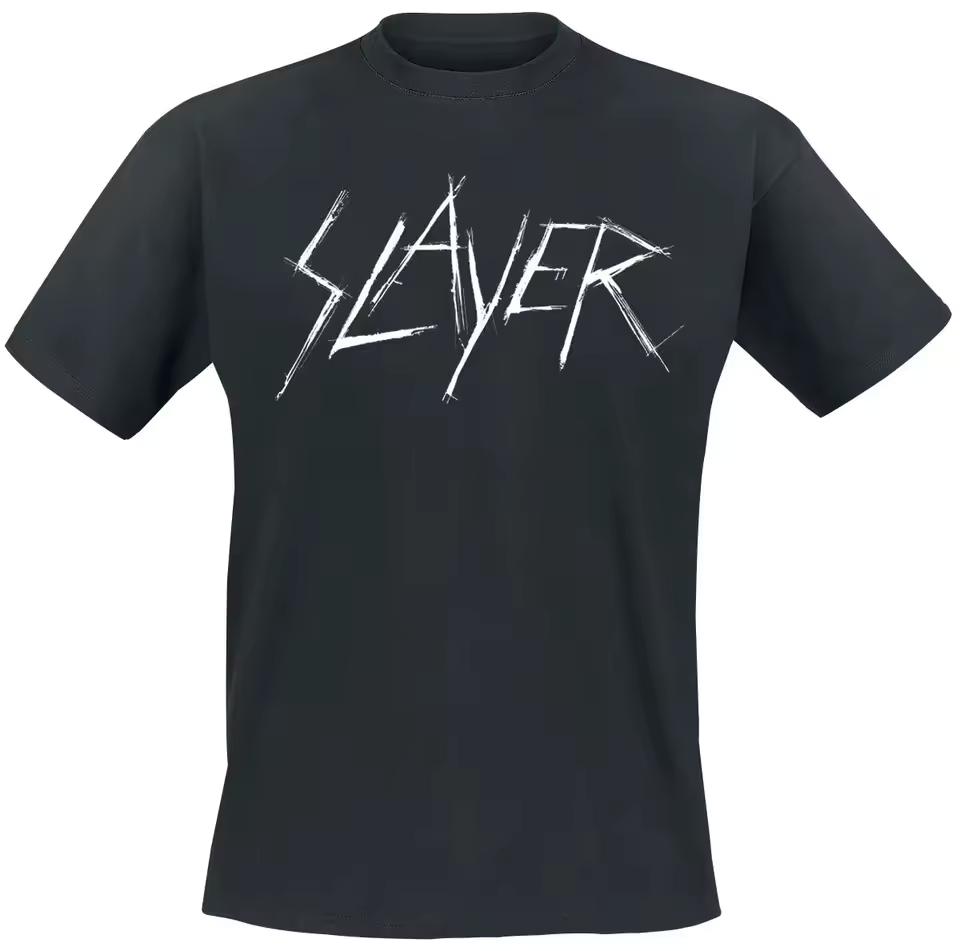 2026 Summer Slayer Graphic Band Shirt Short Sleeve Fashion Tee Luxury Casual Vintage Suitable for Both Men and Women