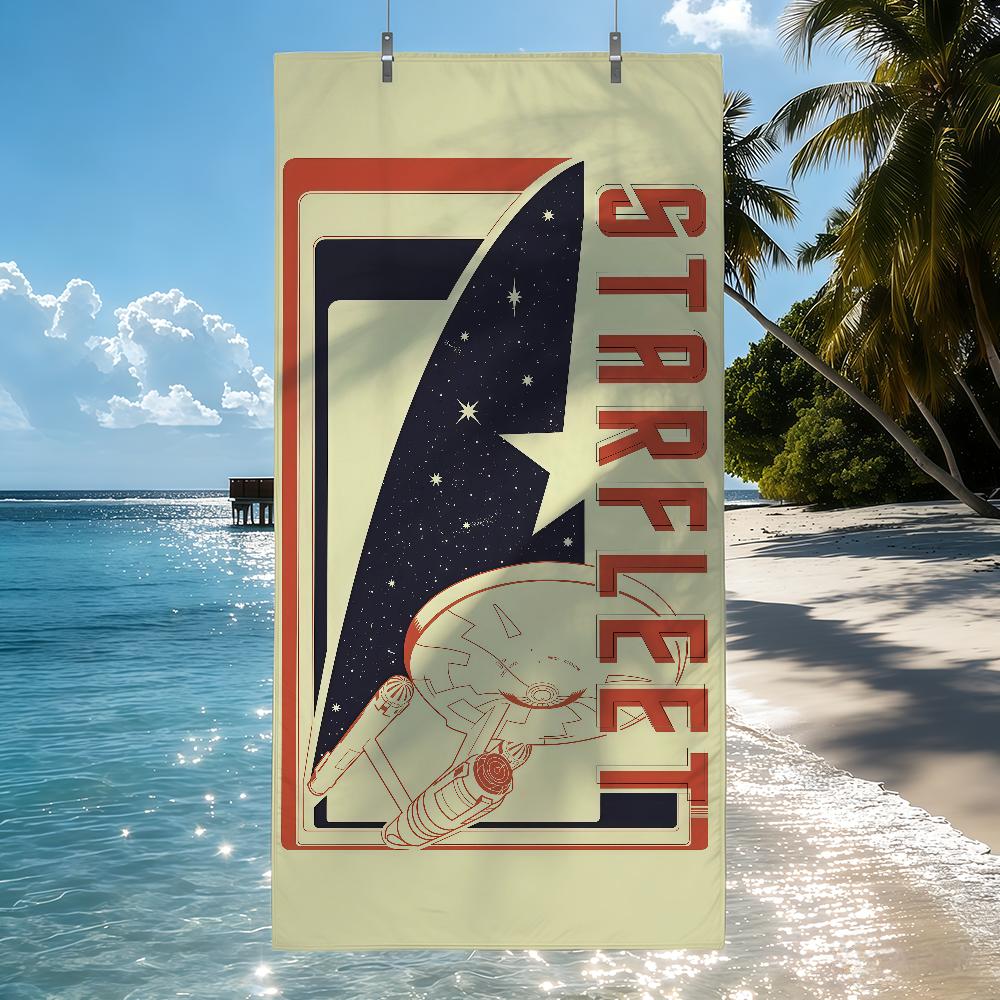 Movie S-Star T-TrekS Starfleet Command Towel Quick Drying Beach Towels Are Suitable For Swimming Pools Camping Yoga And The Gym