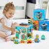 Kids' Wooden Lacing Block Set: Shape Matching Cognitive Toy for Early Education