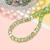 10pcs/bag 6MM Glass Cut Surface High-transparency Sugar Cube Beads Small Square Perforated Crystal Loose Beads DIY Beading Material Accessories