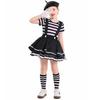 Costume da Clown Mimo per Ragazze 1 Giugno: Performance Teatrale Europea e Americana e Atto di Halloween