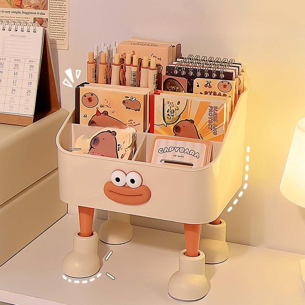 Lustiger Stifthalter Studenten Kinder Große Kapazität Desktop Aufbewahrungsbox Mädchen Büro Schreibwaren Unordnung Organizer Regal