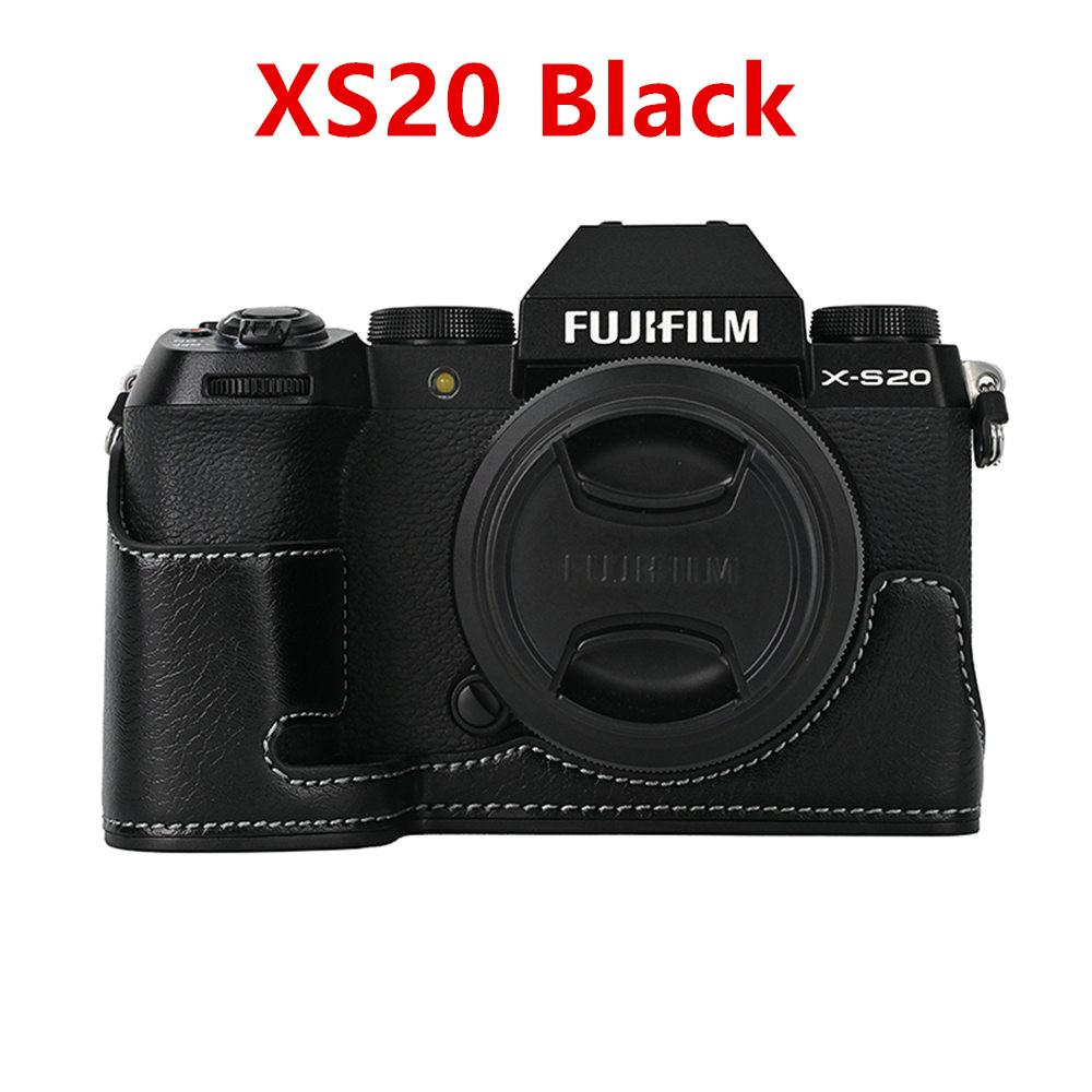 PU Leder Kamera Halbtasche für Fujifilm Fuji XT50 XT30 XT30II XT20 XT10 XT5 XS10 XS20 XH2 XH2S X100V Akku-Öffnungsklappe
