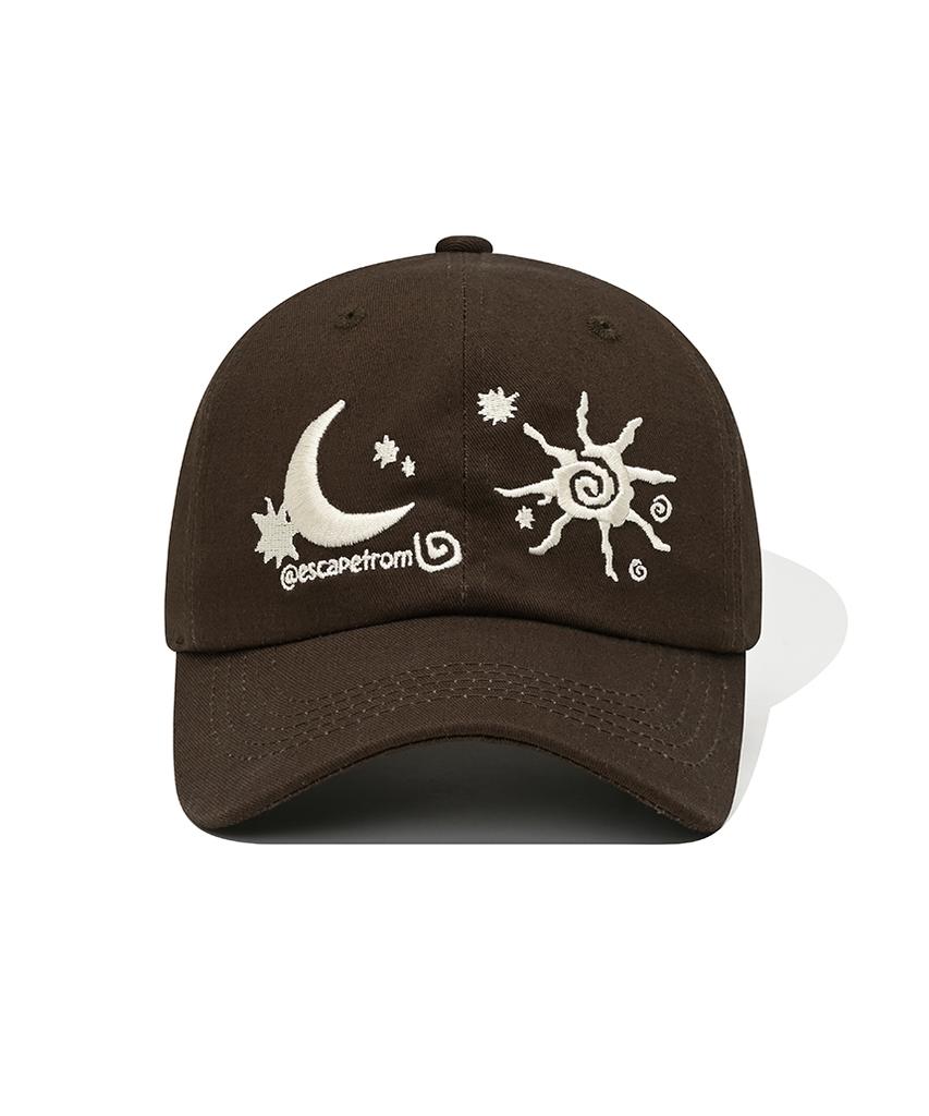 ESCAPEFROM Weather Icon Ball Cap Brown