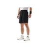 Li-Ning Fitness Series Versatile Comfortable Moisture-Wicking Quick-Dry Casual Simple Solid Color Lace-Up Sports Shorts Men shorts Black AKSV111-1