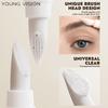 YOUNG VISION Gel Transparent pentru Sprâncene, Tub - Controlat, Perie Unică din Silicon, Rezistent la Apă și Transpirație, Toate Culorile Sprâncenelor, Aplicare în 4 Pași, Zilnic & Petrecere