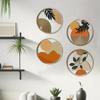Wall Decor Set With Wooden Craft Pieces For Rustic Home Interior