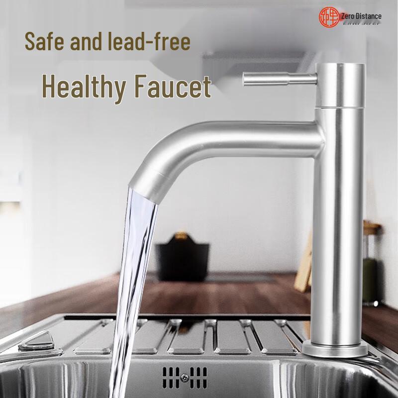 Stainless Steel Single-Cold Basin Faucet