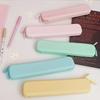Silicone Pencil Case Simple Macaron Color Pencil Case Primary School Children's Stationery Pencil Bag