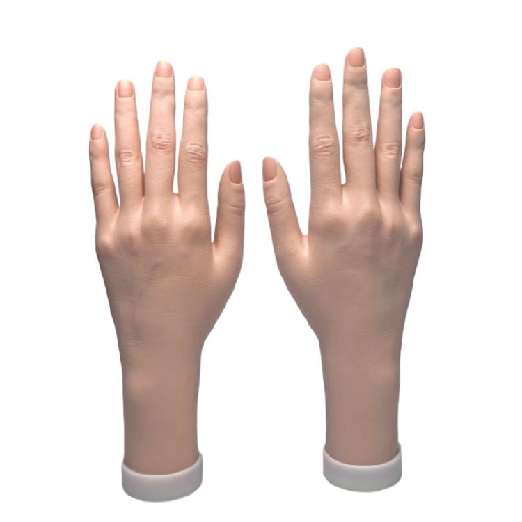 Гибкая манекен-рука для нейл-арта, для демонстрации колец, браслетов и тренировки нейл-арта, с реалистичной текстурой 1