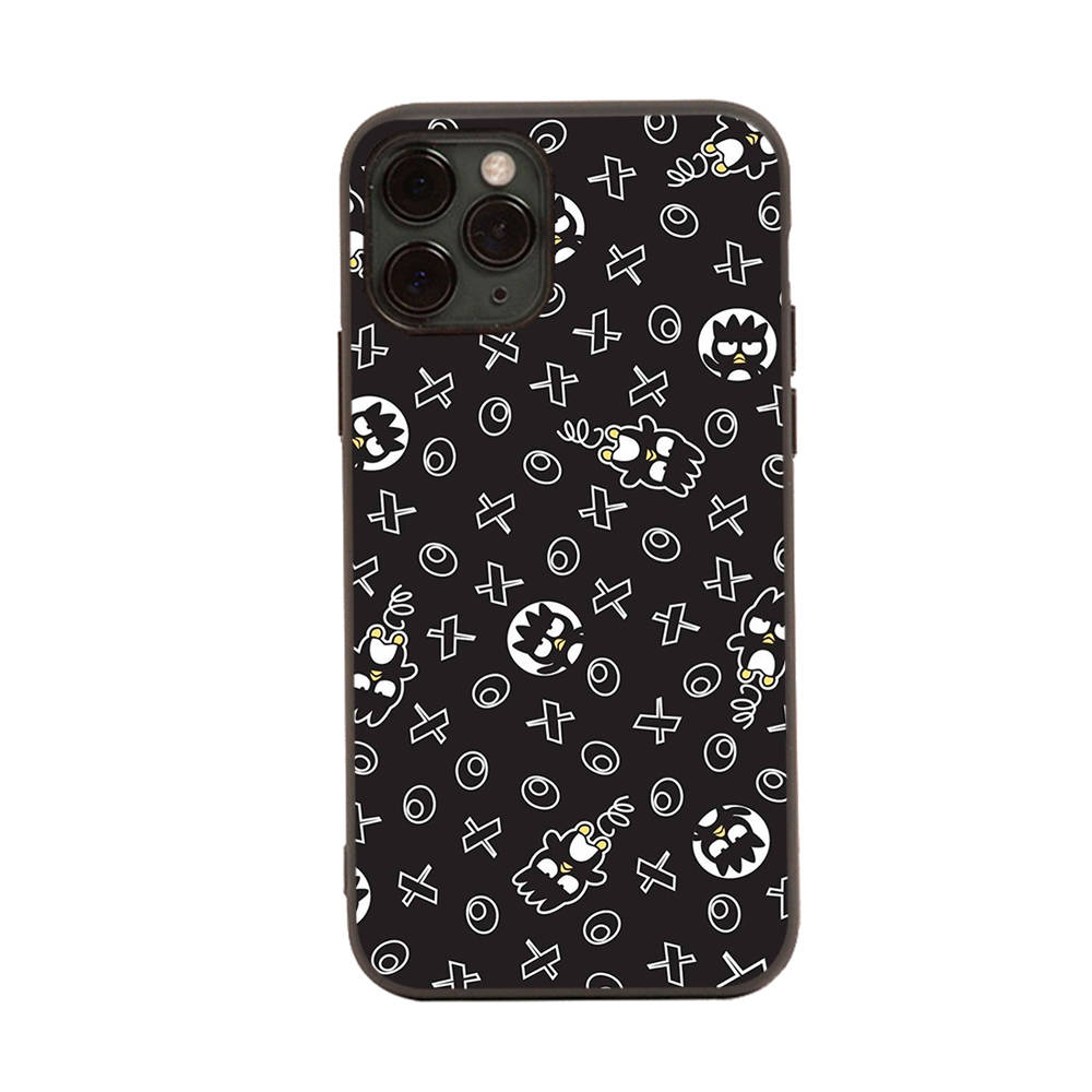 HK5 Badtz Maru Black Sofe Case for iPhone 16 15 Plus 14 13 Pro 8 SE XR XS Max P30 Nova 5T Y5P Y6 Y7 Y8P Y9 Realme C30 C33 C31 VIVO Y36 V27