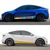 2 Stück Auto-Türseitenaufkleber für Tesla Model Y, Wasserdichte Vinylfolie, Auto-Dekoration, Styling-Aufkleber, Autozubehör, Exterieur