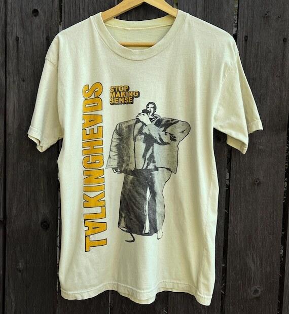 Talking Heads band Stop Making Sense WHITE T shirt reprint 90s Unisex T-Shirt XXXL