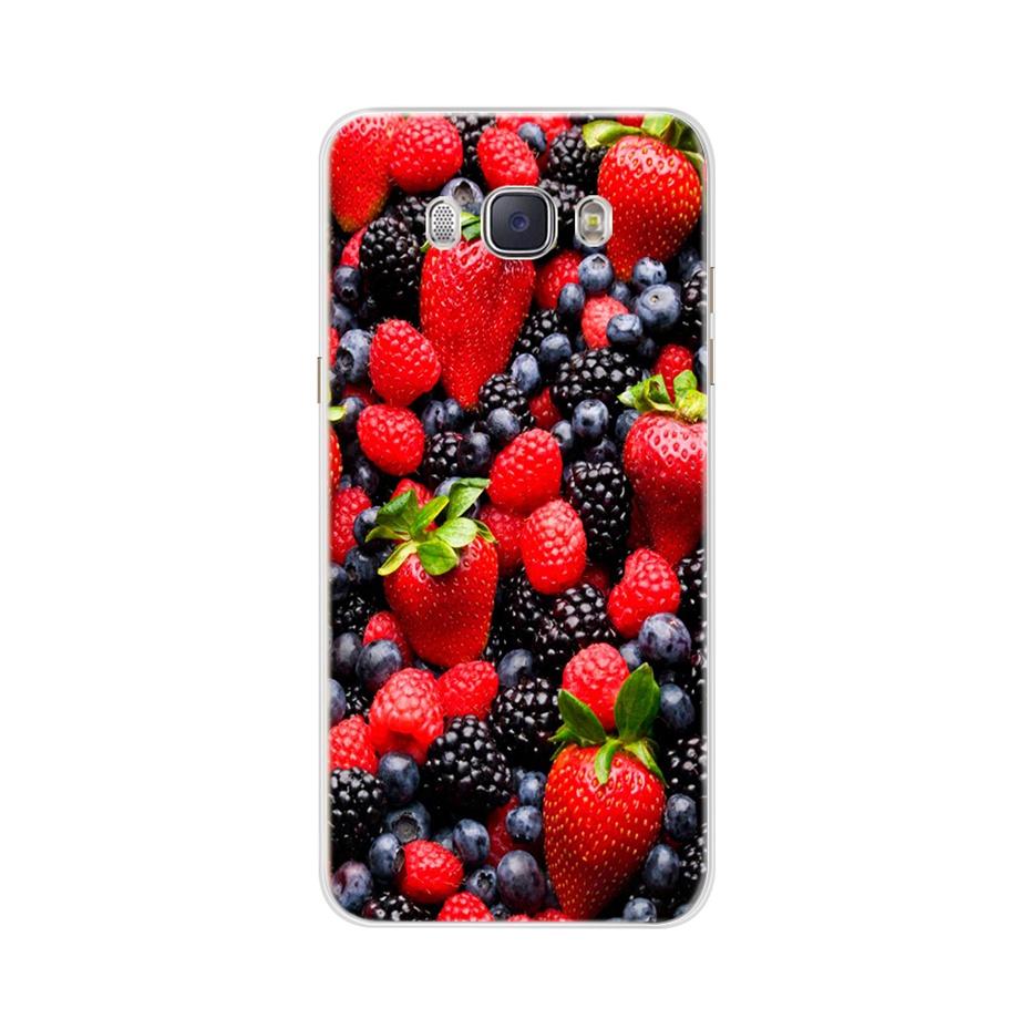 For Coque Samsung Galaxy J5 2016 Case Phone Back Cover Flower Silicone Case for Samsung J5 2016 J510 J510F Protector Cover Cases